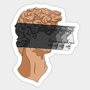 Copy of Shades of David Pop Art Sticker